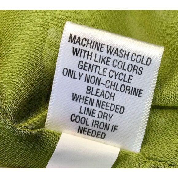 Apt. 9  Womens‎ Green Chiffon Off The Shoulder Floral Top Blouse Medium - Picture 5 of 11